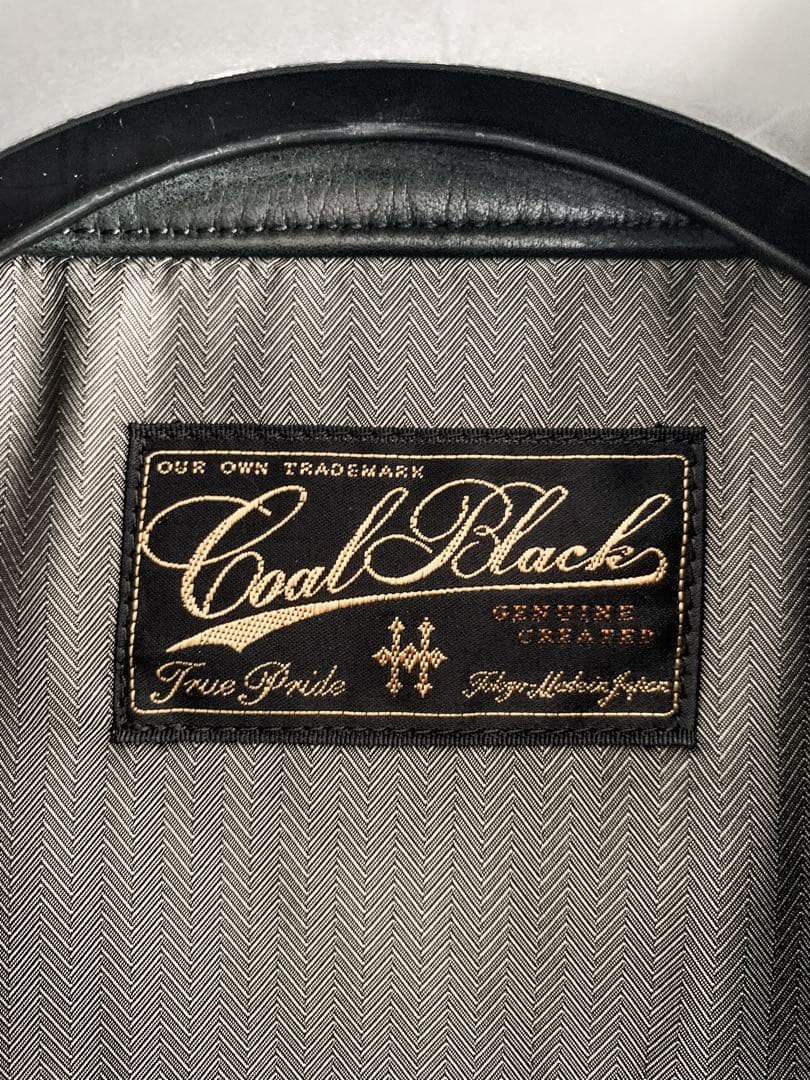 【定価30万円・EXILE着】　コールブラック 極上イーグルレザージャケット