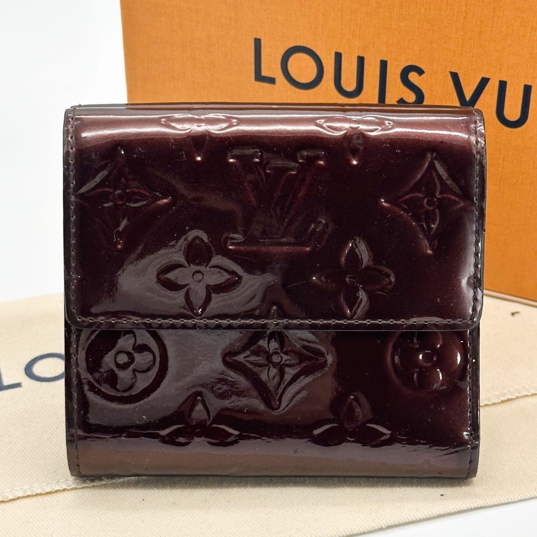 ルイヴィトン ポルトフォイユ カルトクレディ アマラント ヴェルニ モノグラム