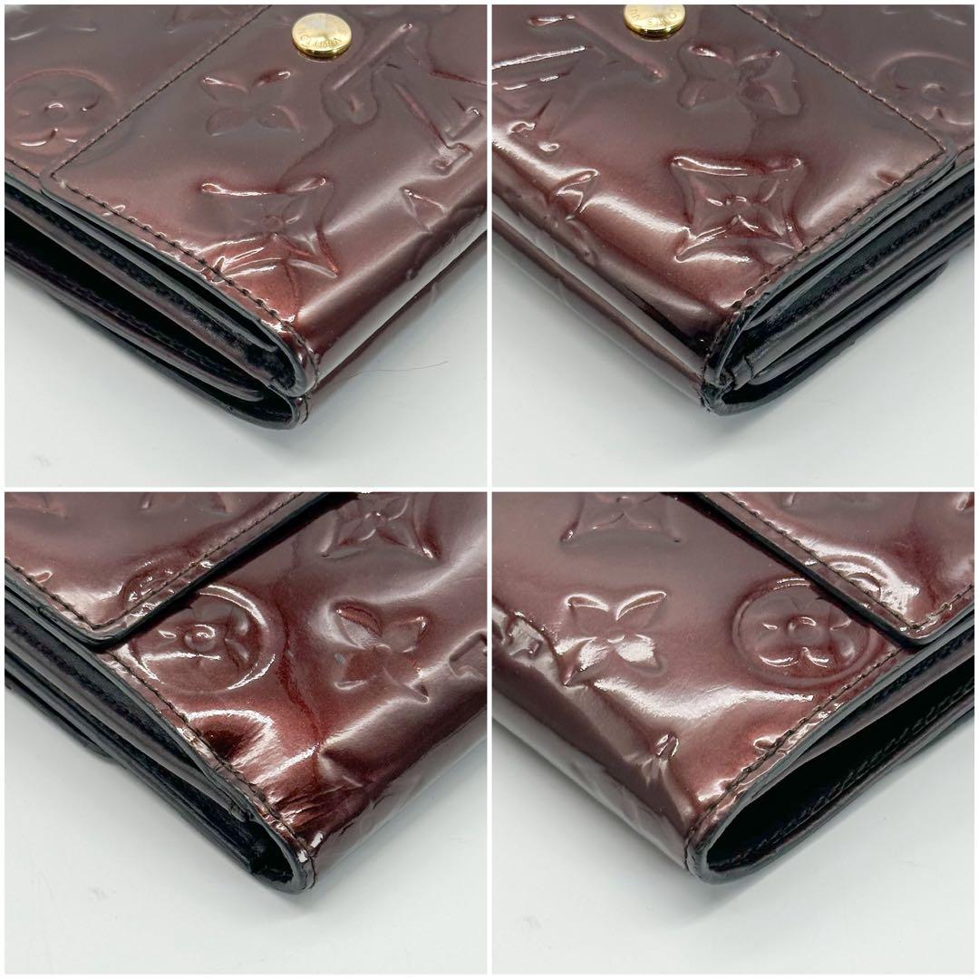 ルイヴィトン ポルトフォイユ カルトクレディ アマラント ヴェルニ モノグラム