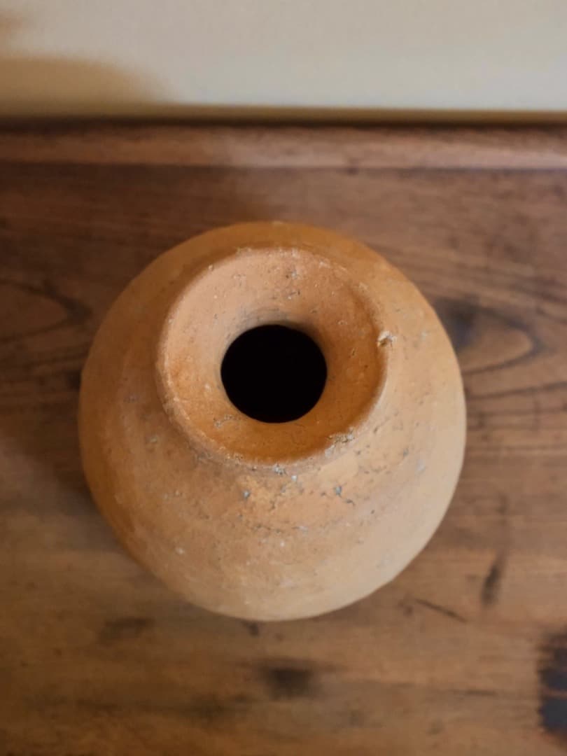 信楽焼　壺　土器　花器　華道具　民藝　箱付　Q2287