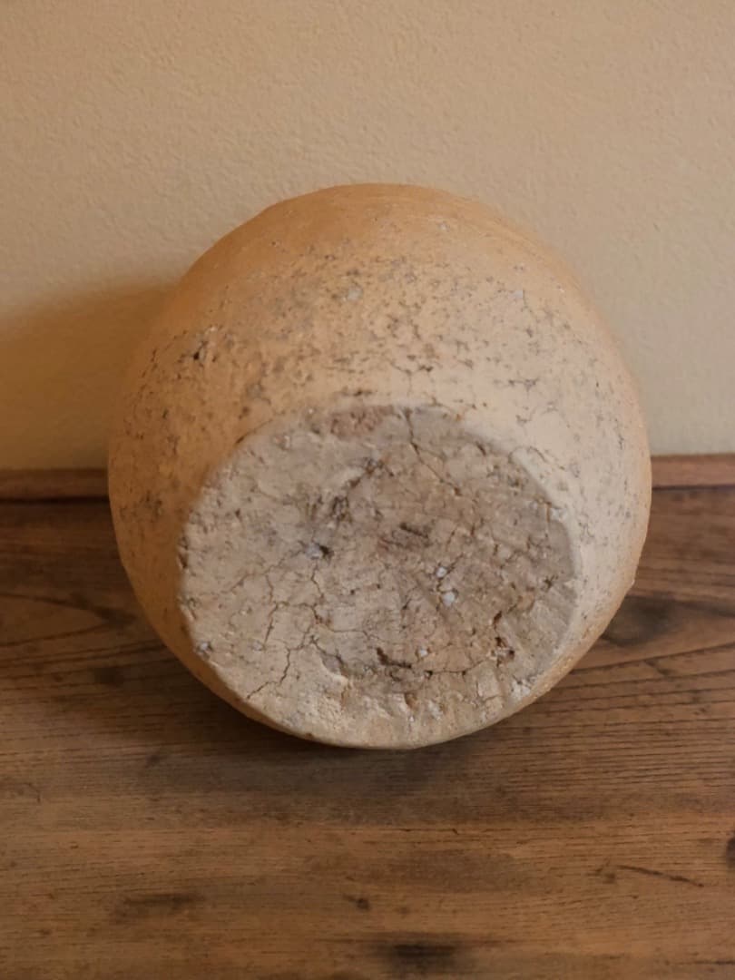 信楽焼　壺　土器　花器　華道具　民藝　箱付　Q2287