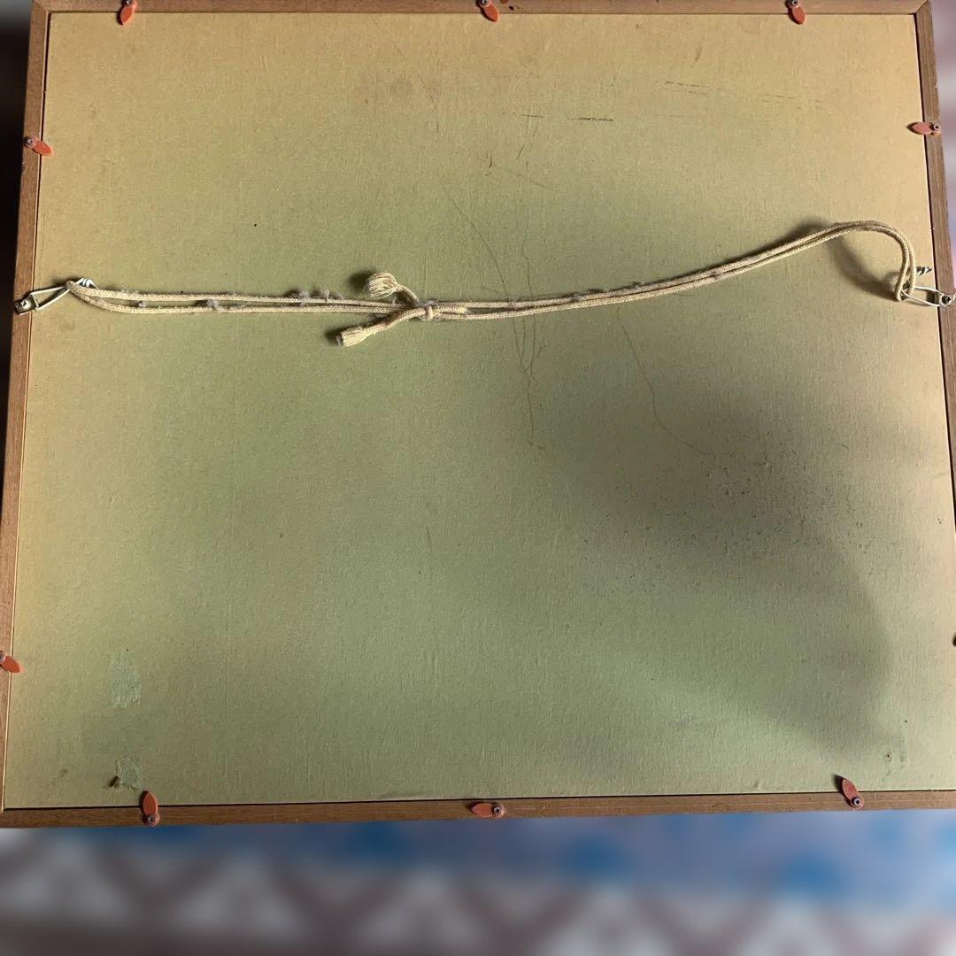 油彩画 風景画 昭和レトロ☆木製フレーム額縁付き。インテリア