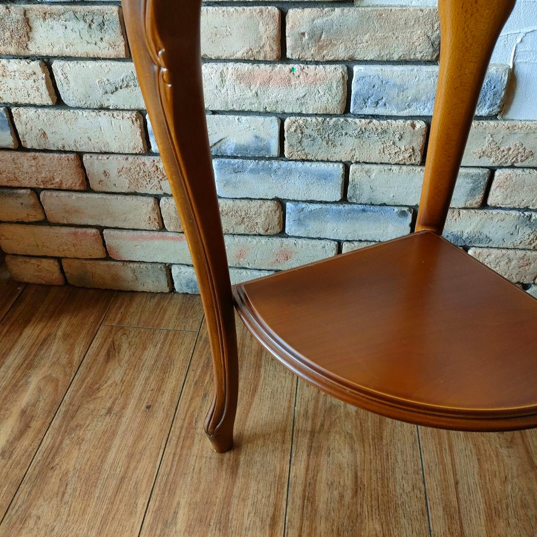 美品 大理石 イタリア製 猫脚 コーナーテーブル コンソールテーブル