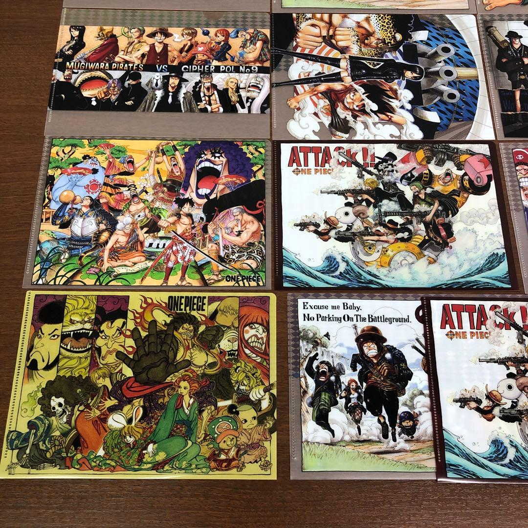 専用❶ワンピース 麦わらストア 20周年記念 特典 クリアファイル 17種21枚