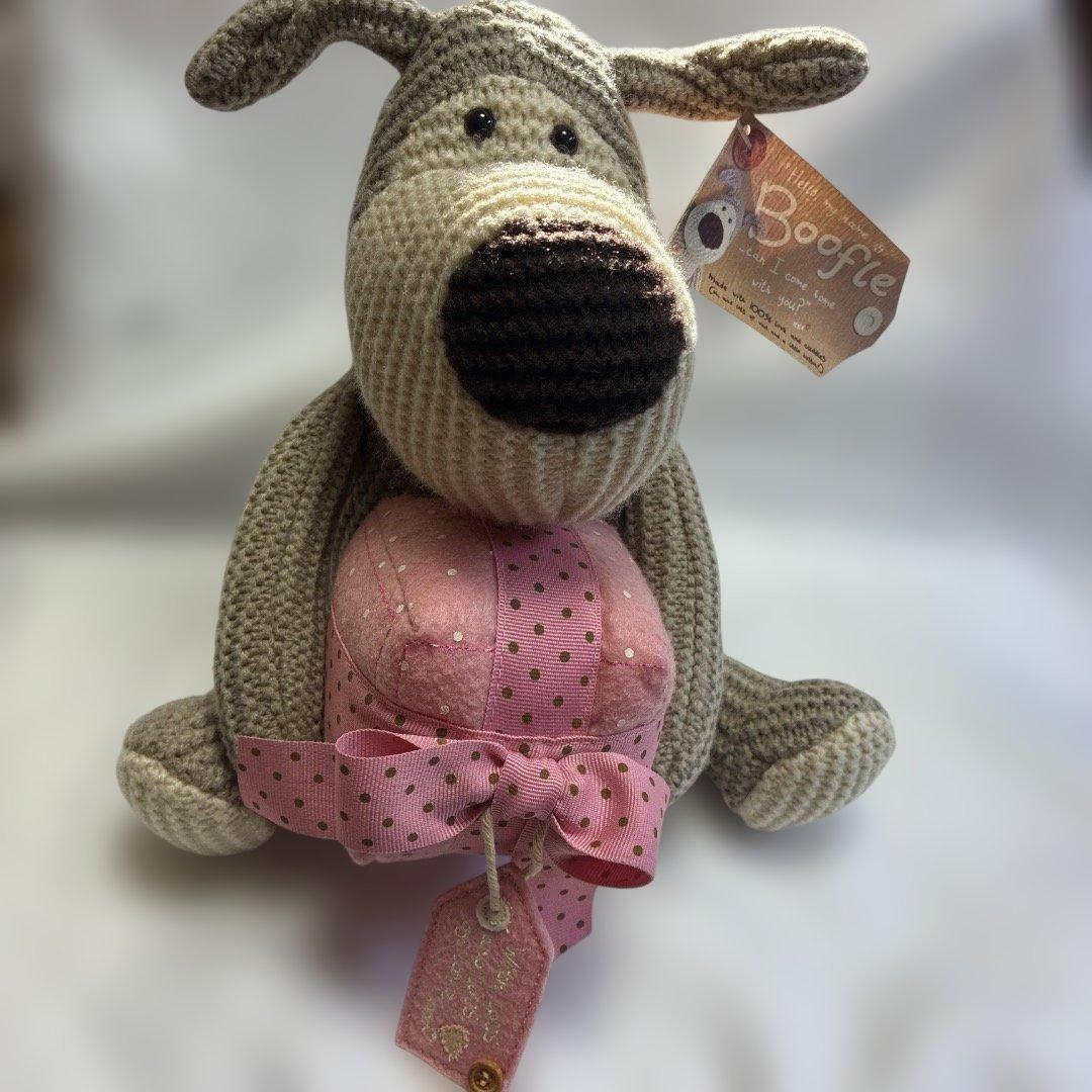 稀少　Booster たくさんの愛を込めたブーブルテディ　ピンクギフト　編み