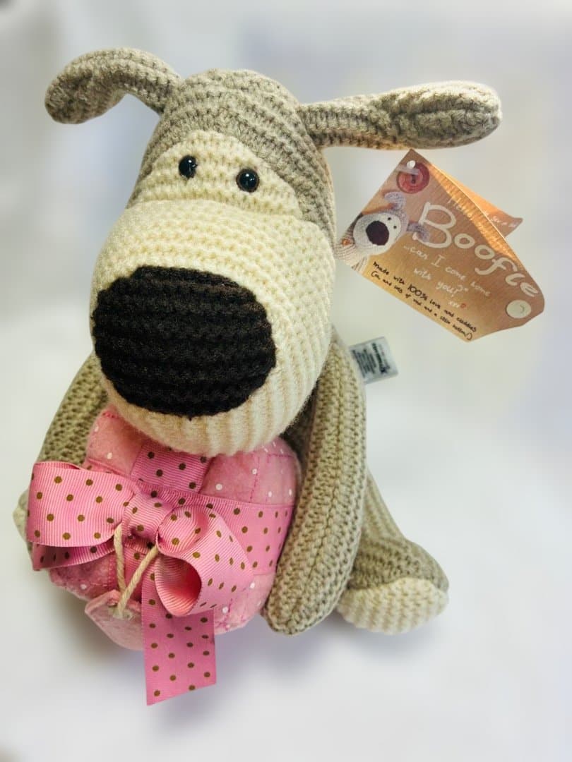 稀少　Booster たくさんの愛を込めたブーブルテディ　ピンクギフト　編み