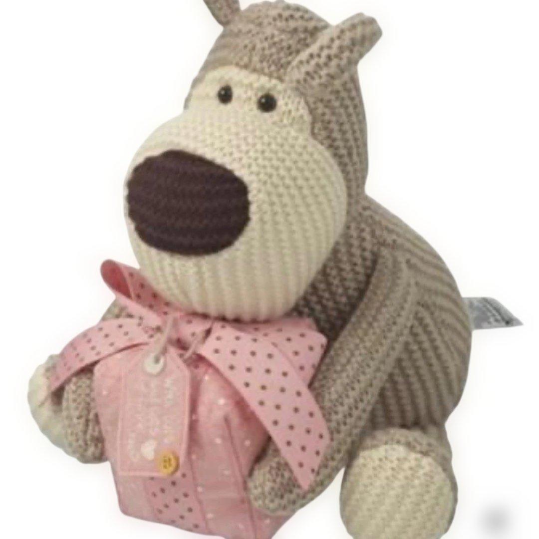 稀少　Booster たくさんの愛を込めたブーブルテディ　ピンクギフト　編み