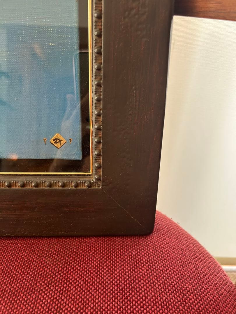 専用山本　明比古　【雲の音】　油彩　3号 印あり。