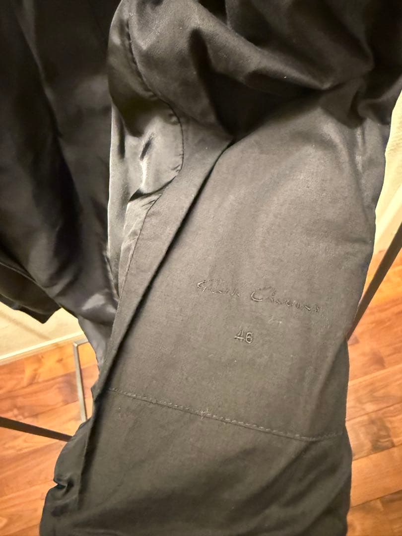 16ss rick owens インターシャ　レザージャケット　ライダース