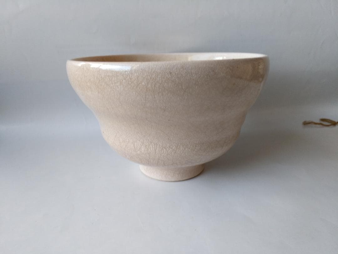 色絵 薩摩焼 藤絵 茶碗 合箱 茶道具 茶器 抹茶碗 美品 です。