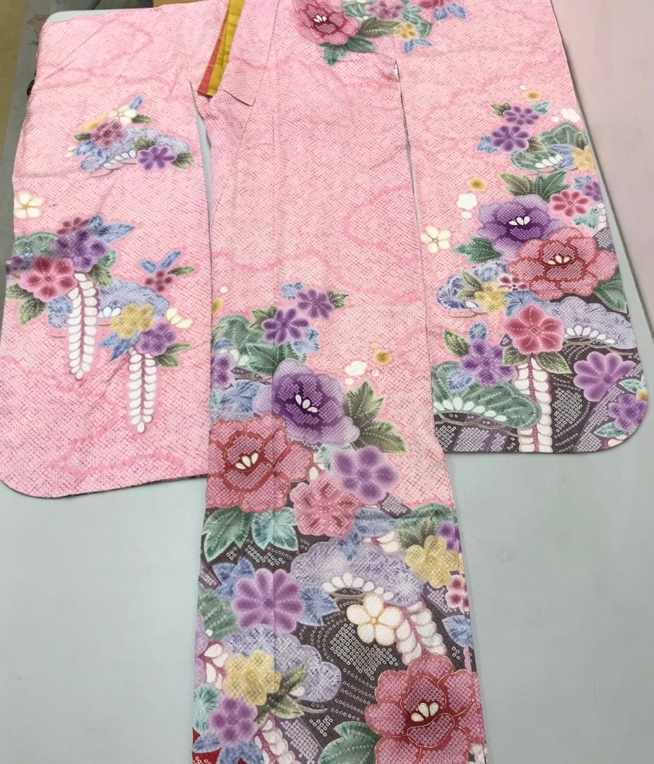 ワ8【20】◆美品◆振り袖＆伊達襟セット◆適応身長147㎝〜157㎝