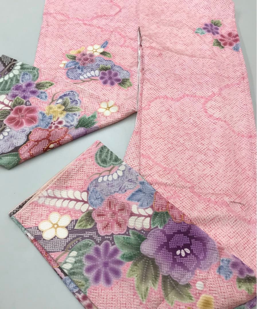 ワ8【20】◆美品◆振り袖＆伊達襟セット◆適応身長147㎝〜157㎝