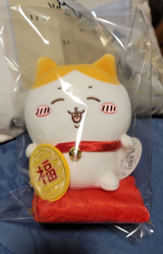 招福 ハチワレ ぬいぐるみ S