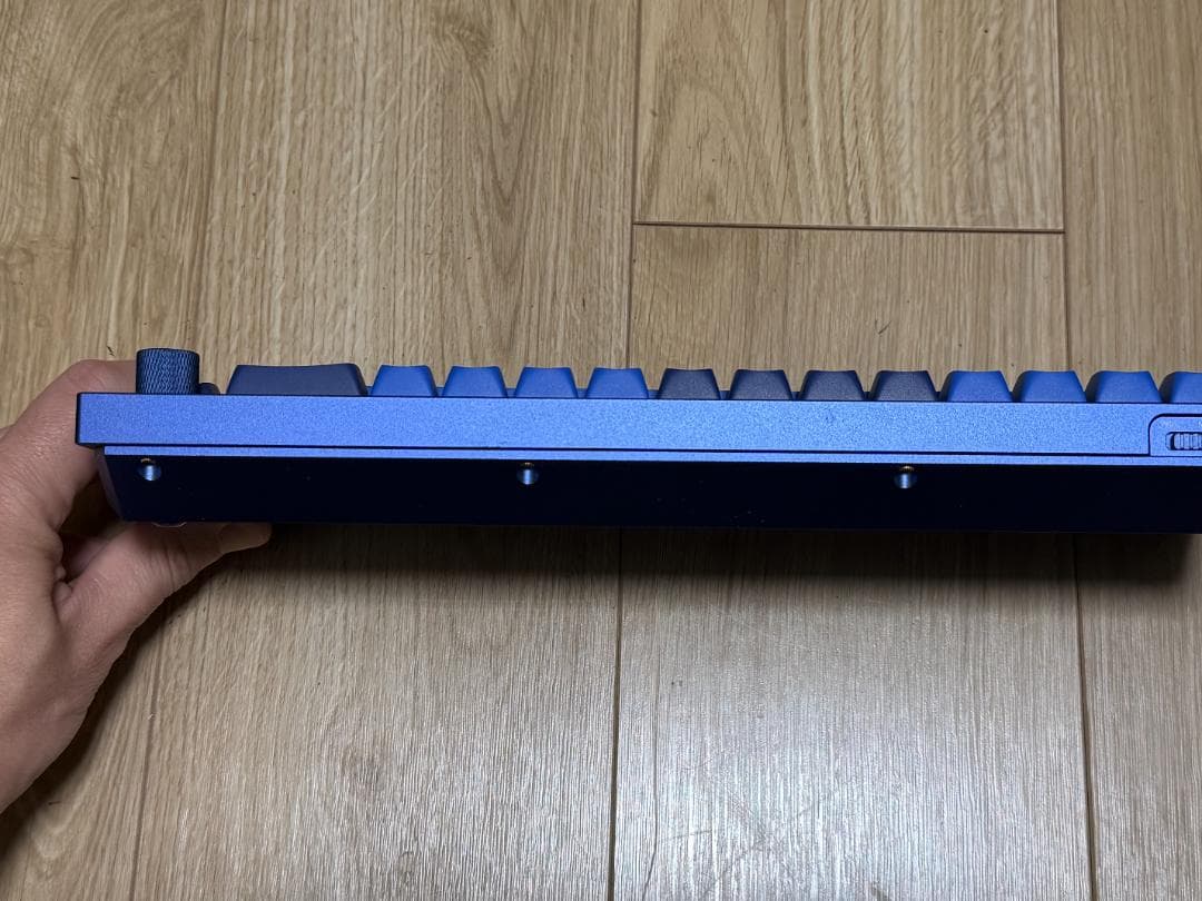 ★極美品★Keychron Q2 ネイビーブルー Gateron赤軸 ノブ付