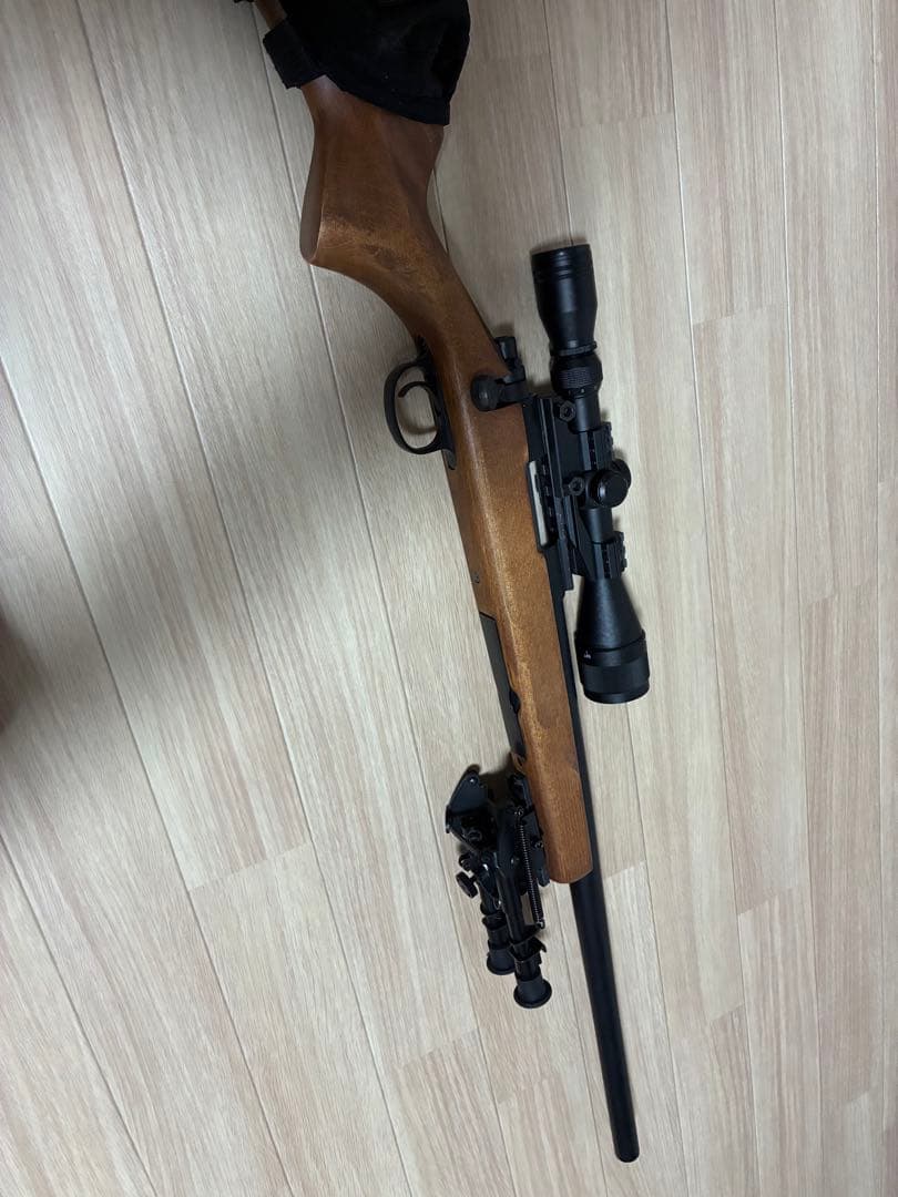 東京マルイ　vsr10 プロスナイパーver 木製ストック交換