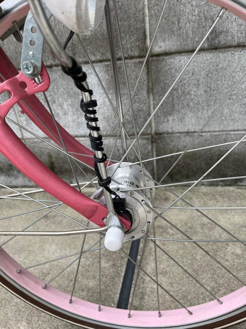 子供用自転車 20インチ ピンク 前バスケット付き