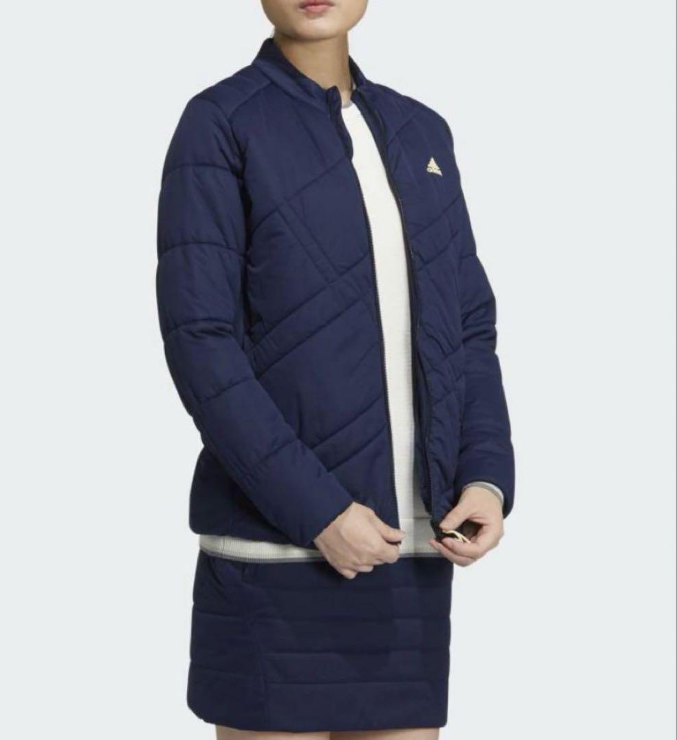 ビッグアディダスロゴ 保温中わた長袖フルジップジャケットスカート セットアップ