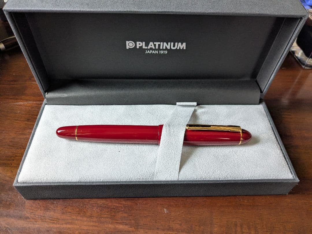 プラチナ 万年筆 プレジデント ワインレッド 字幅M