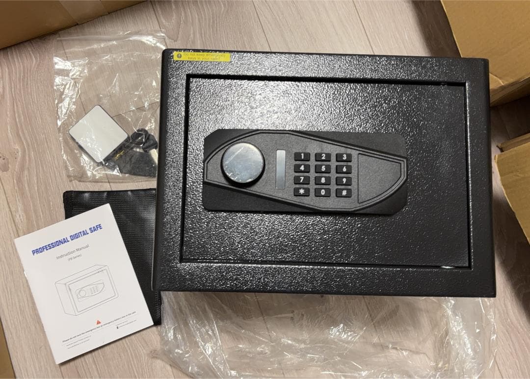 金庫 小型　耐火 耐水　小型金庫 FB25G-ブラック