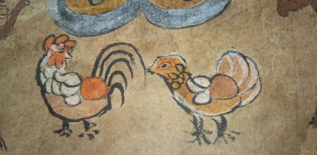 本物大津絵、青面金剛(不動明王）