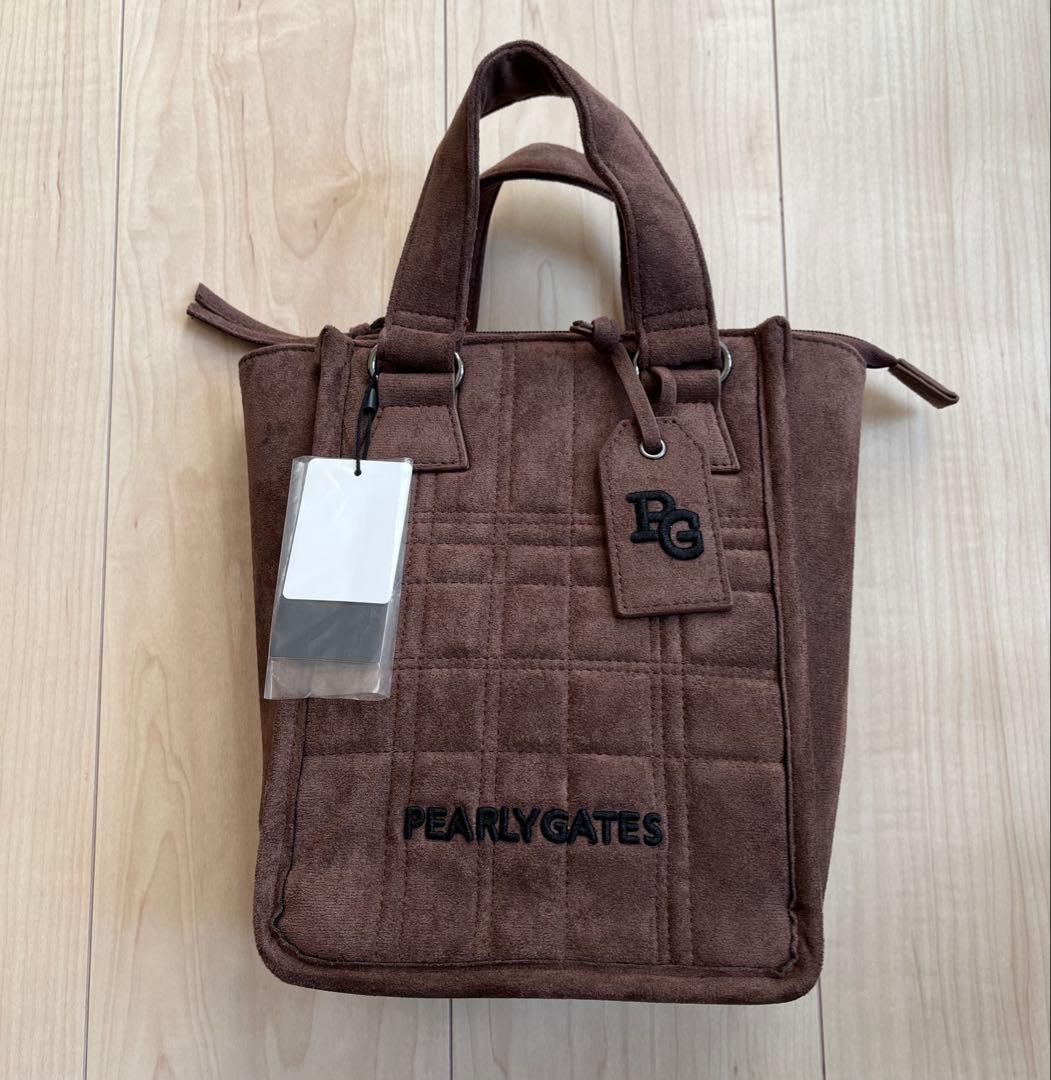 【新品】PARLY GATES スウェード調カートバッグ