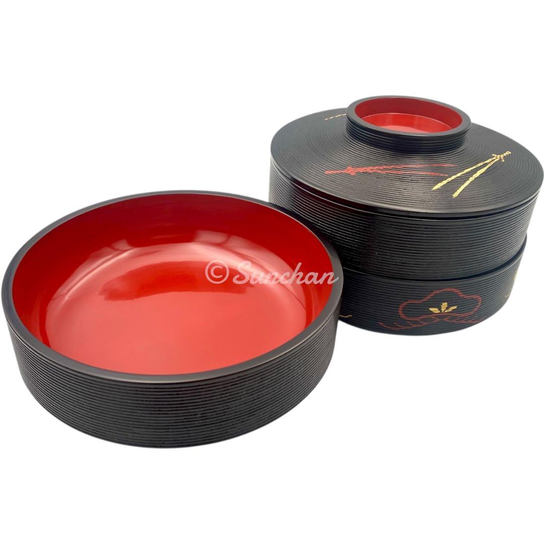 【美品】 平安象彦 松寿重 松下電器勤続二十周年記念品 御重箱 漆器 京漆匠