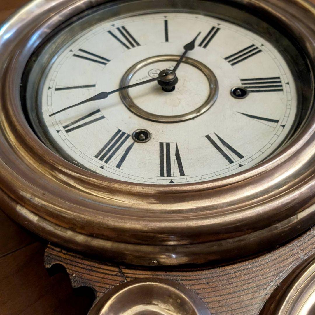 掛時計　古時計　アンティーク掛時計　振り子時計　ゼンマイ時計　精工舎