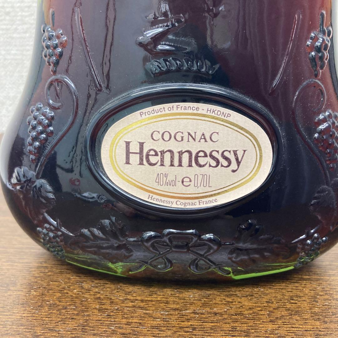 Hennessy X.O. コニャック 金キャップ　グリーンボトル