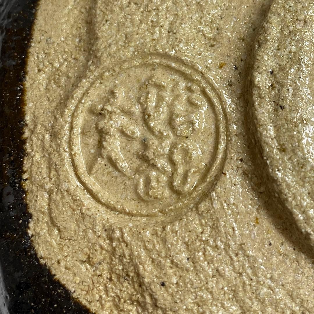 三代 小川長楽(裕起夫) 黒茶碗 共箱 w12cm 東キ7-1025☆2F