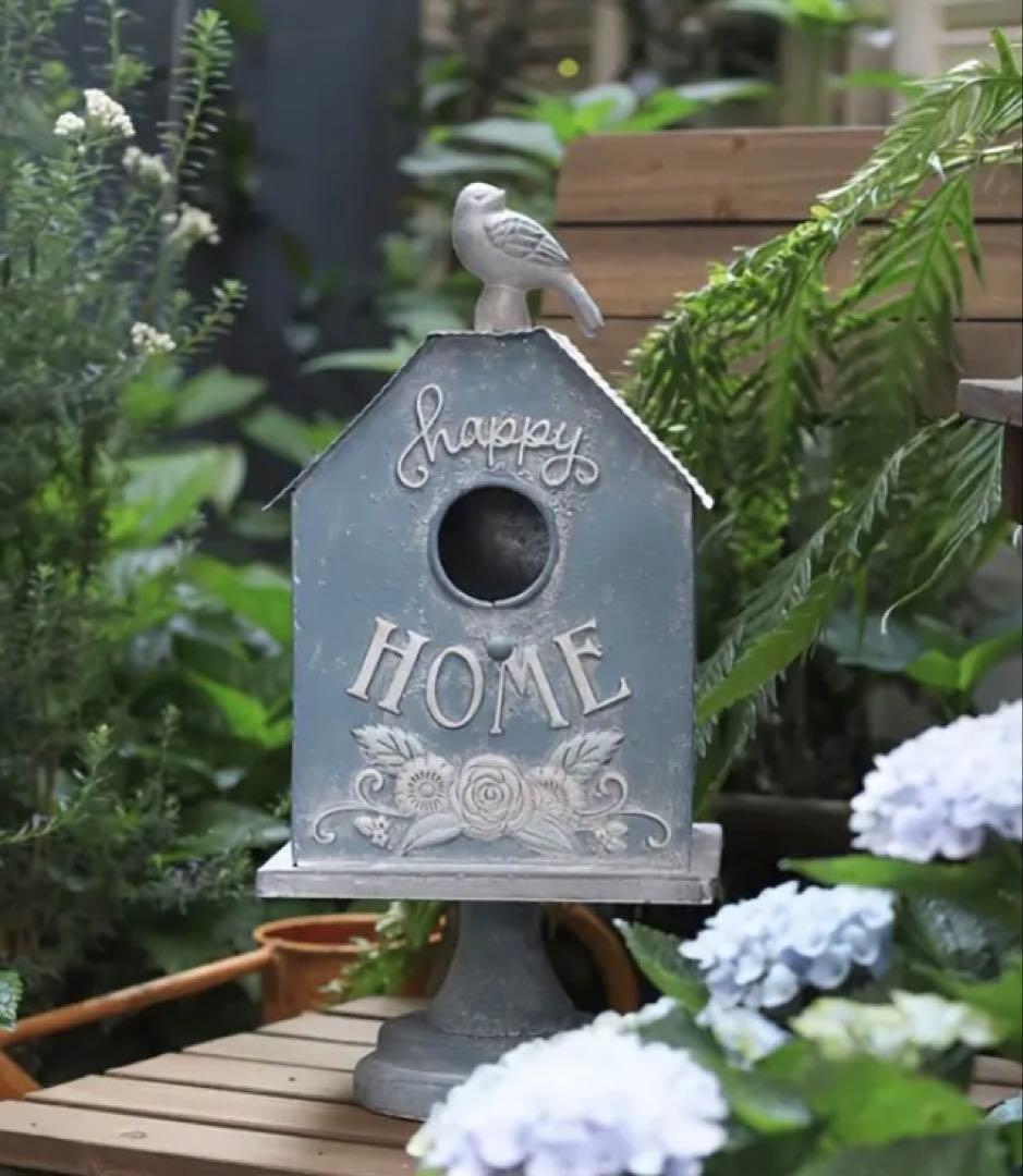 花彫巣箱Happy鳥小屋ドールハウス鳥箱フレンチガーデンハリーポッター
