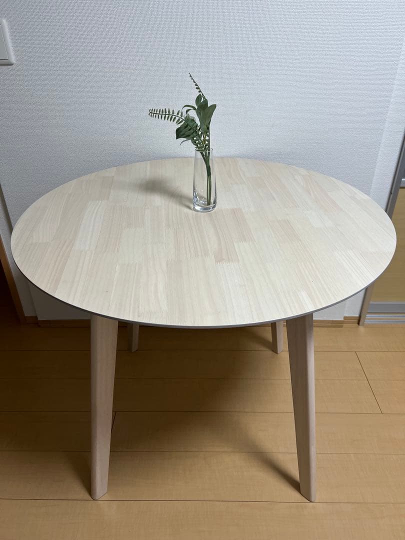 【北欧風】円形ダイニングテーブル(中)
