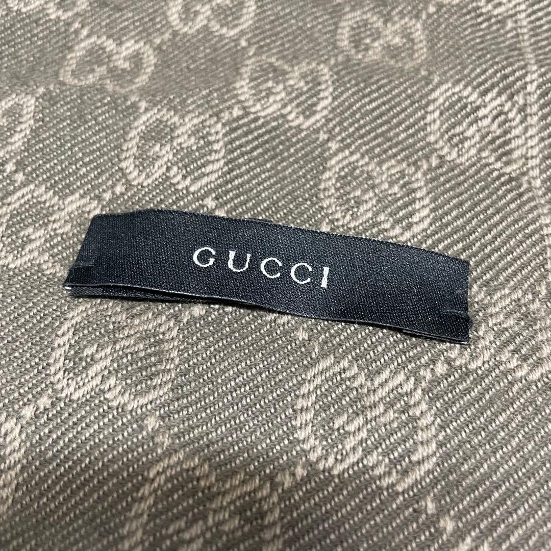 ち*づ様 GUCCI GGロゴマフラー ブラウン