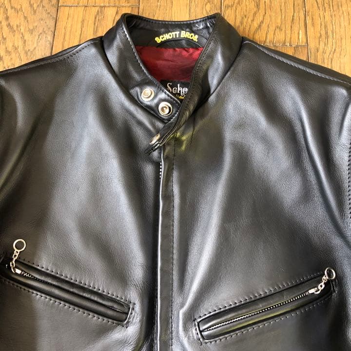 ショット　立襟　シングルライダース　38