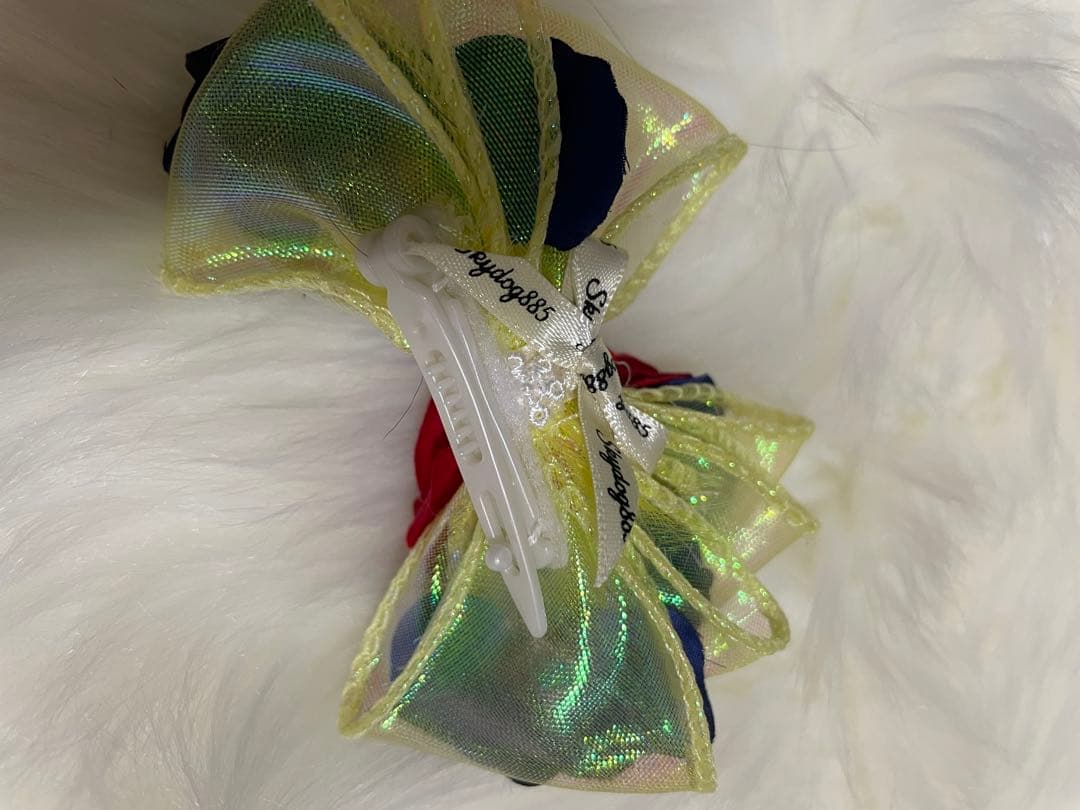 犬用 白雪姫風ドレス 花飾り付き