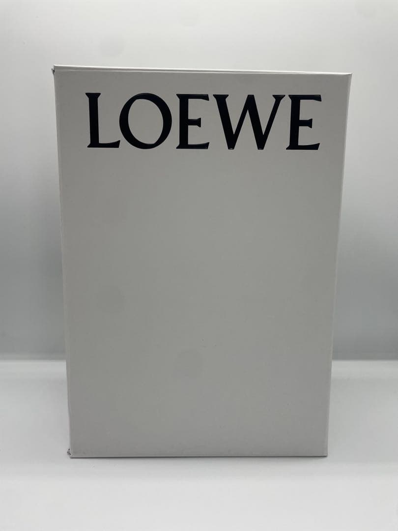LOEWE アイボリー モヘアマフラー（ショッパー付き）