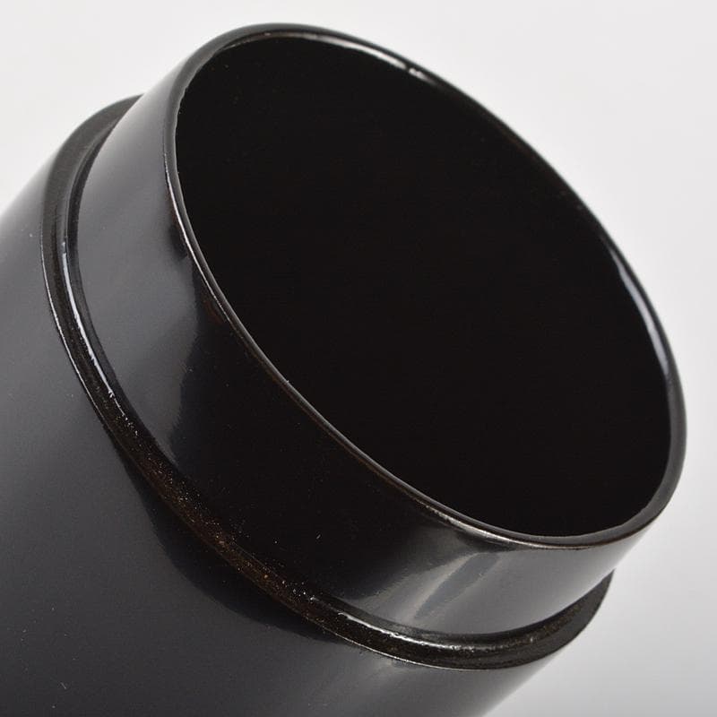 茶道具　塗師　牧田芳祥 作　あやめ蒔絵　長棗　共箱　V　R7229