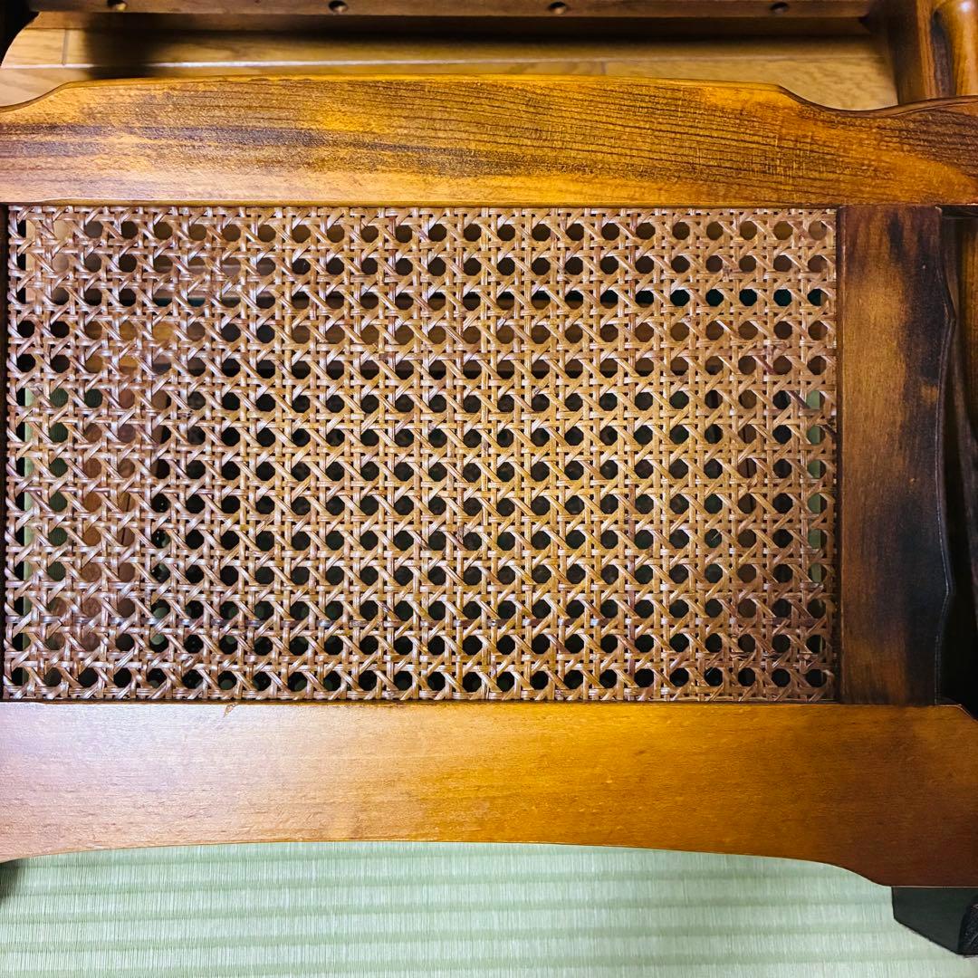 オールドカリモク　サイドテーブル　マガジンラックつき　コロニアル