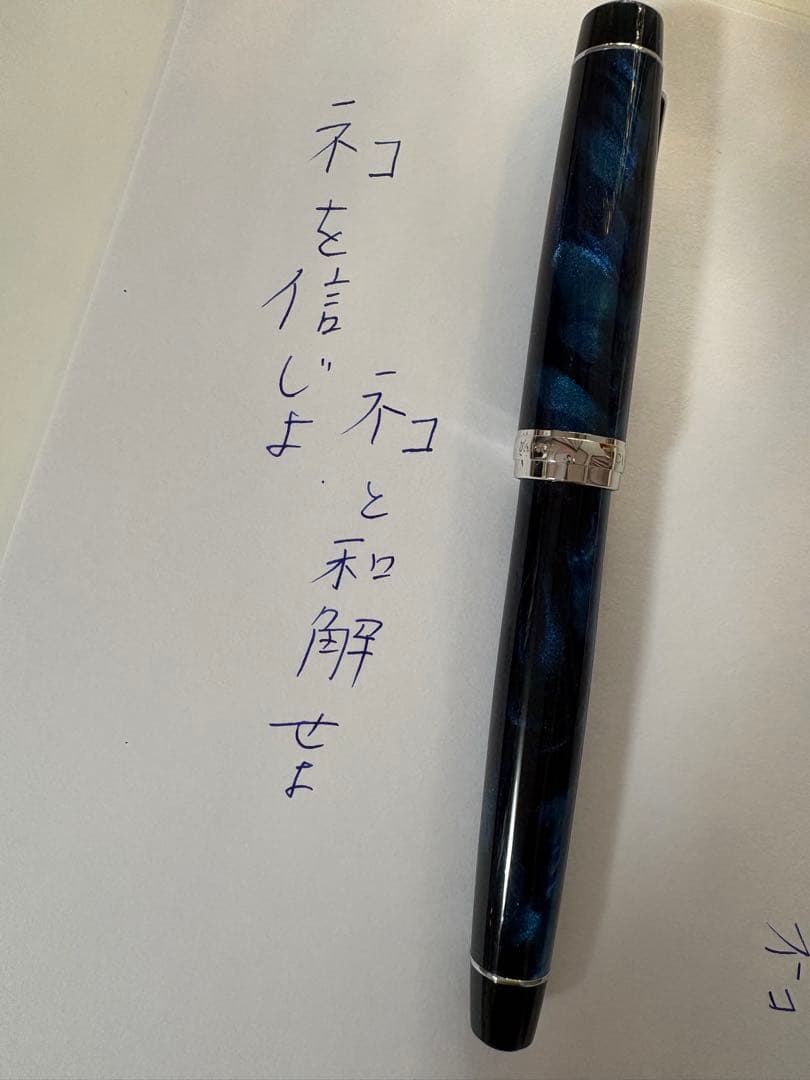 パイロット カスタムヘリテイジSE 万年筆 マーブルブルー F(細字) インク付