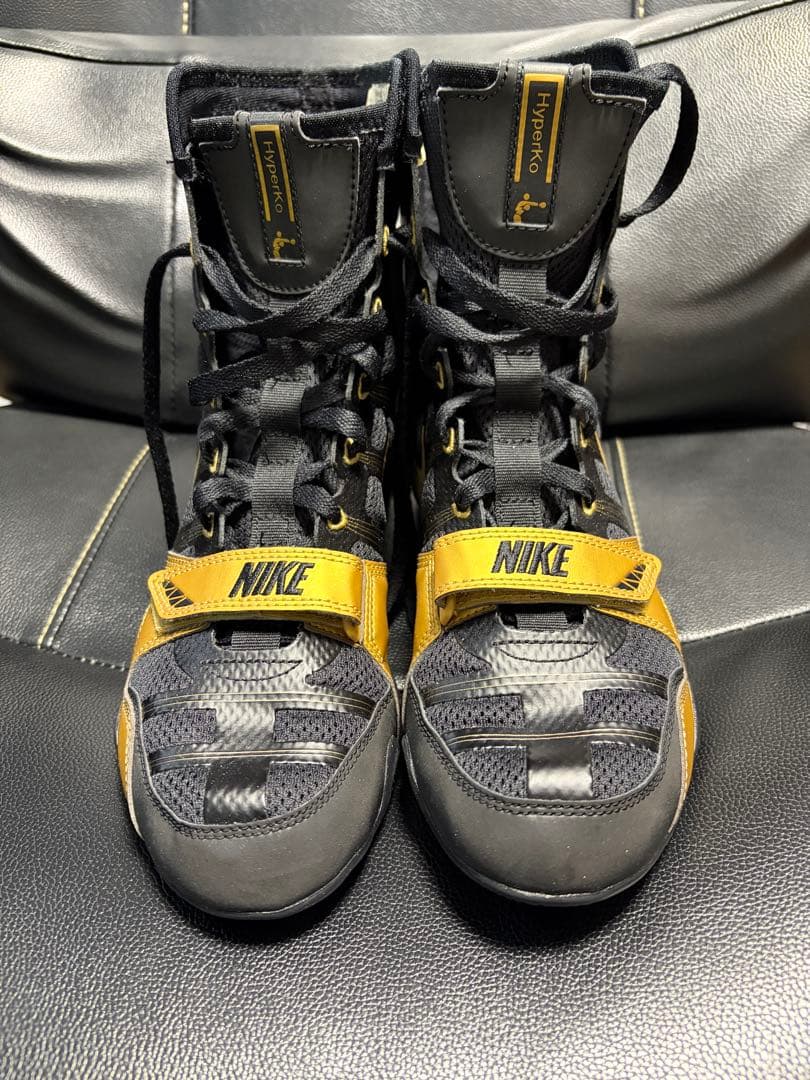 NIKE Hyperko ボクシングシューズ 25.5 黒/金