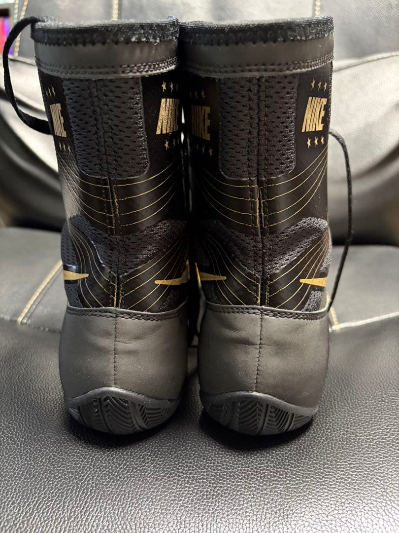 NIKE Hyperko ボクシングシューズ 25.5 黒/金