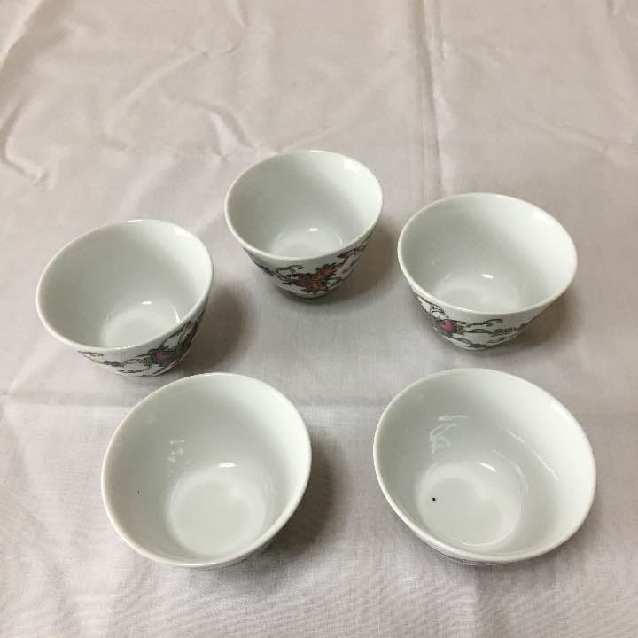 湯呑み 5客 中国景德鎮