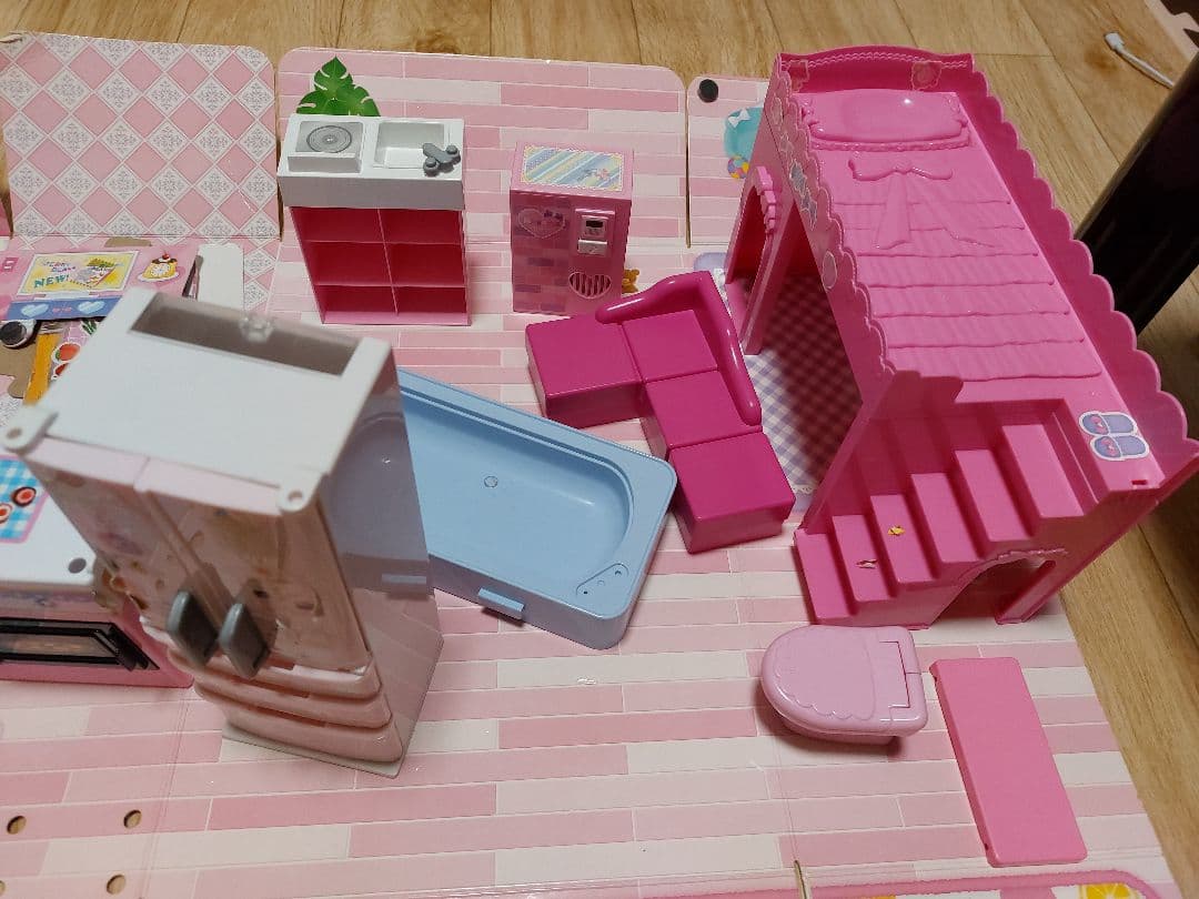 リカちゃんハウス、冷蔵庫、洗濯機、ひろびろキッチン、プリンちゃんセット