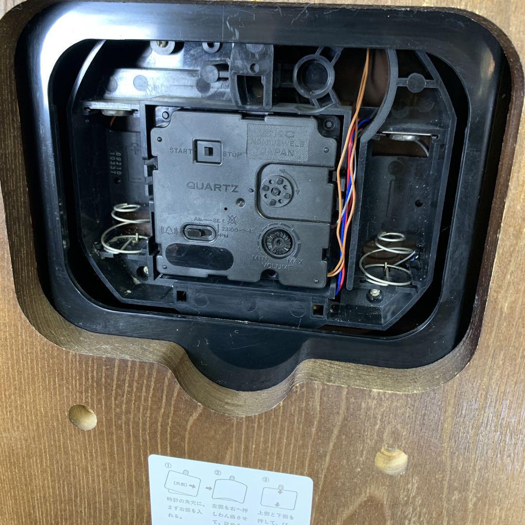 ビンテージ時計　柱時計　SEIKO　木製　大型振り子時計　時報付　PJ501B