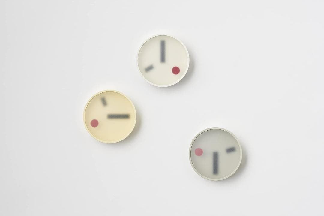 【新品・未使用】Lemnos kehai 掛け時計 KM22-01 GY