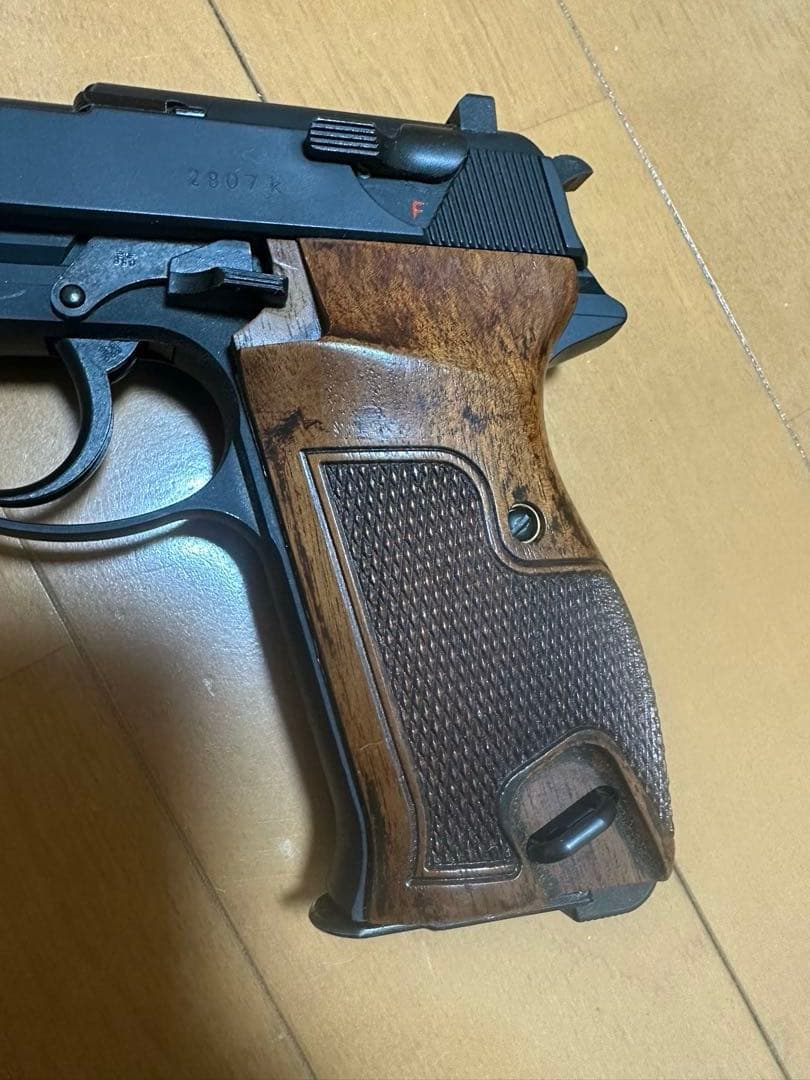 い*た様 マルゼン　ワルサーP38 木製グリップ付