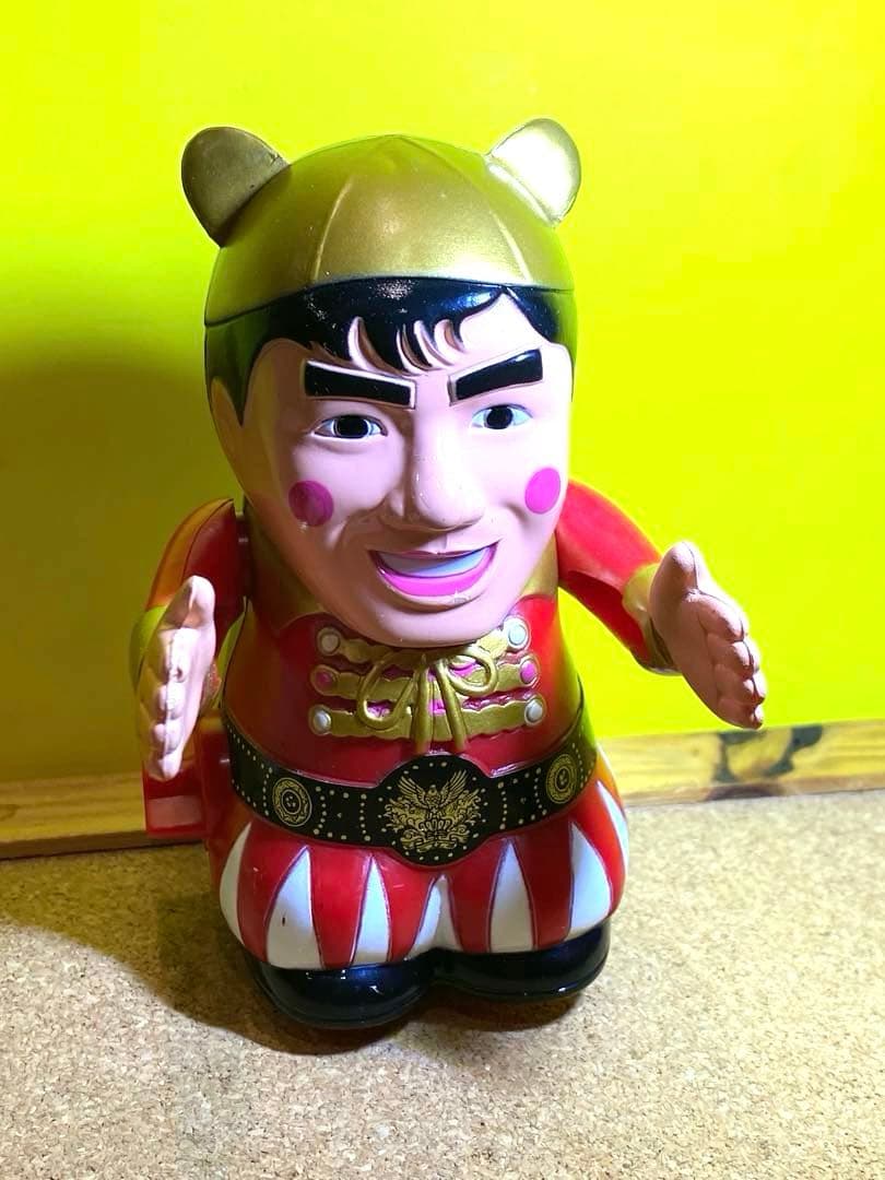 【可動品】昭和からのヒーロー絶版タケチャンマン人形ゼンマイ式★新品未使用未展示物