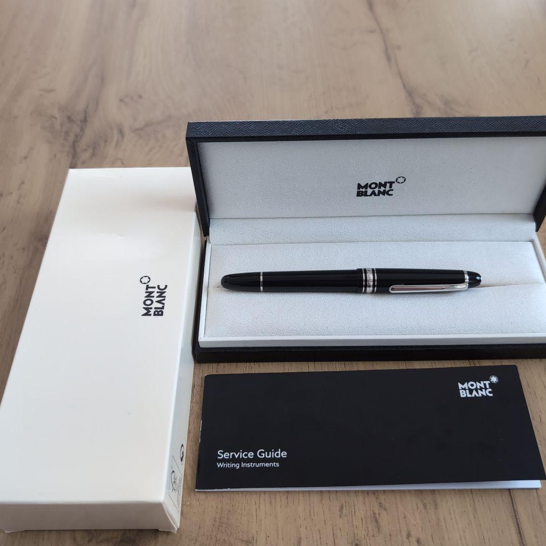 【美品 送料込み】モンブラン 万年筆 １４５ マイスター プラチナライン