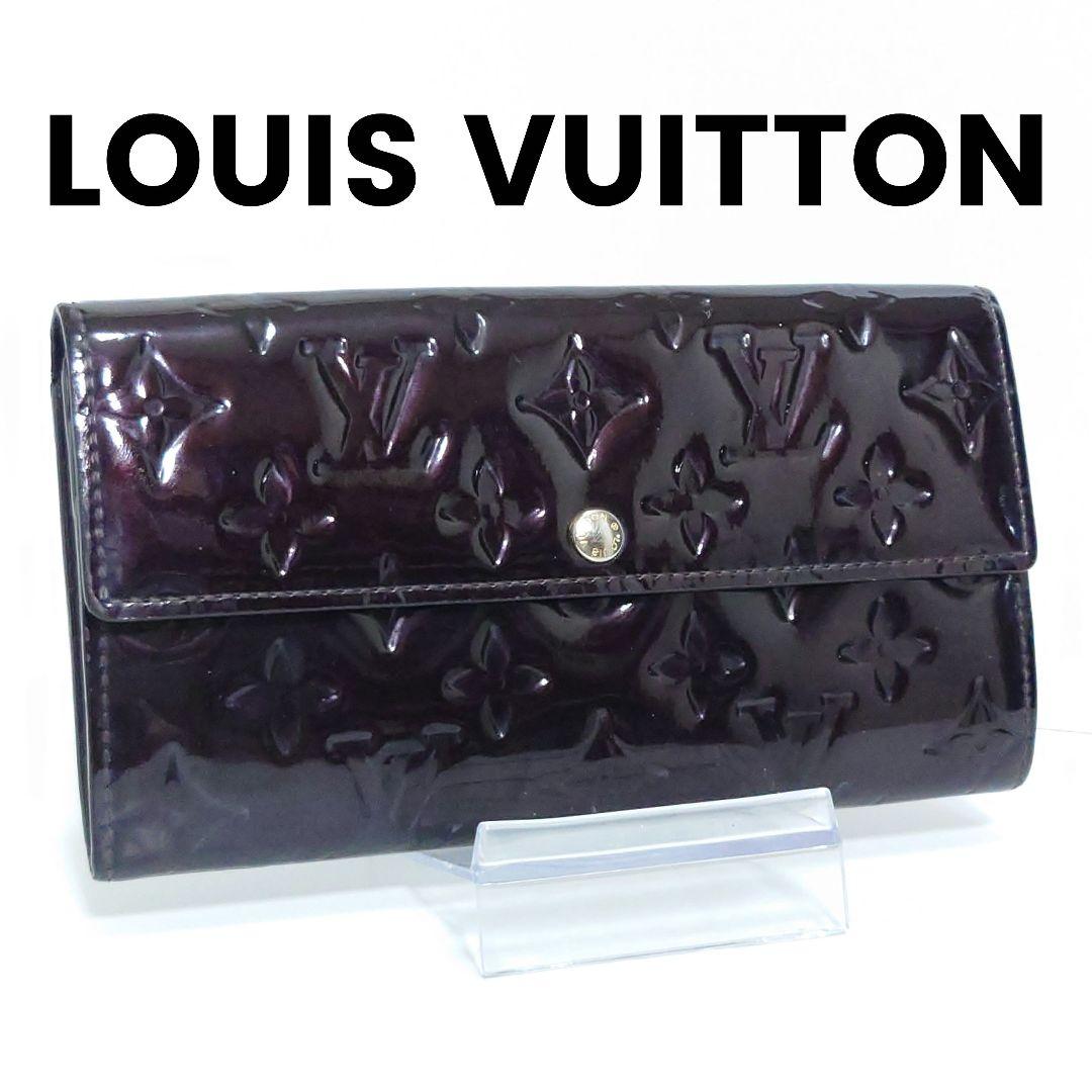 【極美品】ルイヴィトン☆モノグラム／ヴェルニ☆ポルトフォイユ・サラ☆アマラント