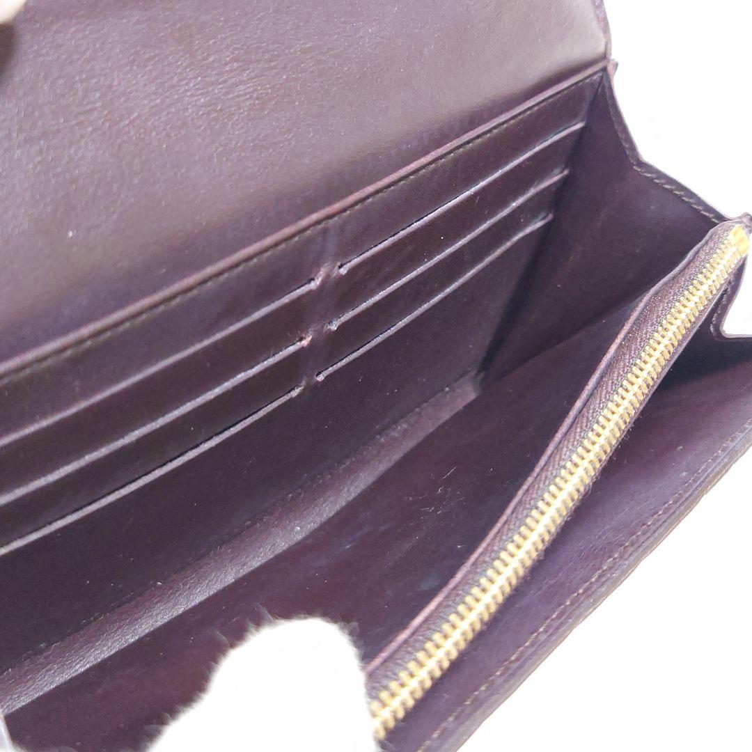 【極美品】ルイヴィトン☆モノグラム／ヴェルニ☆ポルトフォイユ・サラ☆アマラント