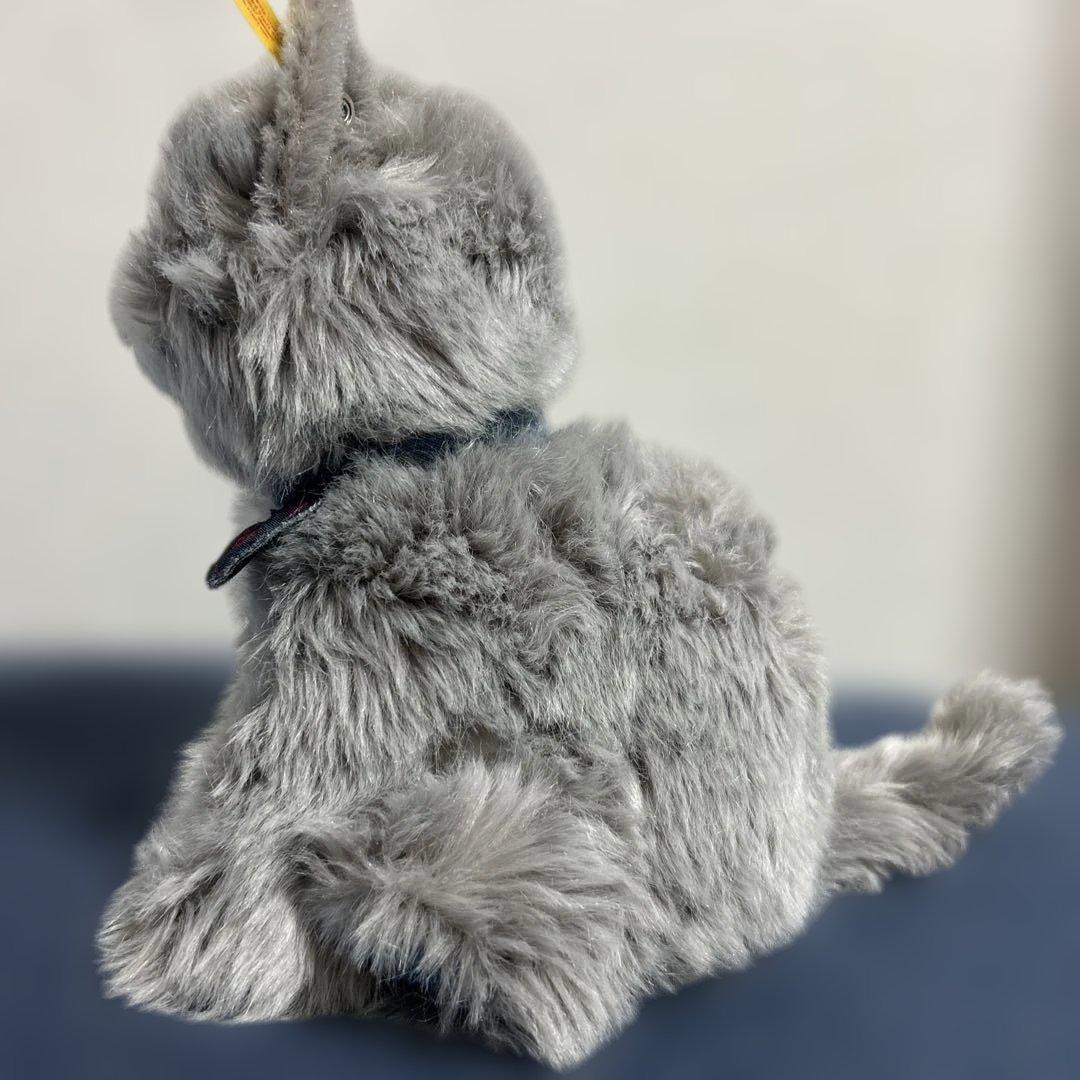 シュタイフ/Steiff製　ネコ　ぬいぐるみ　PAWS グレー